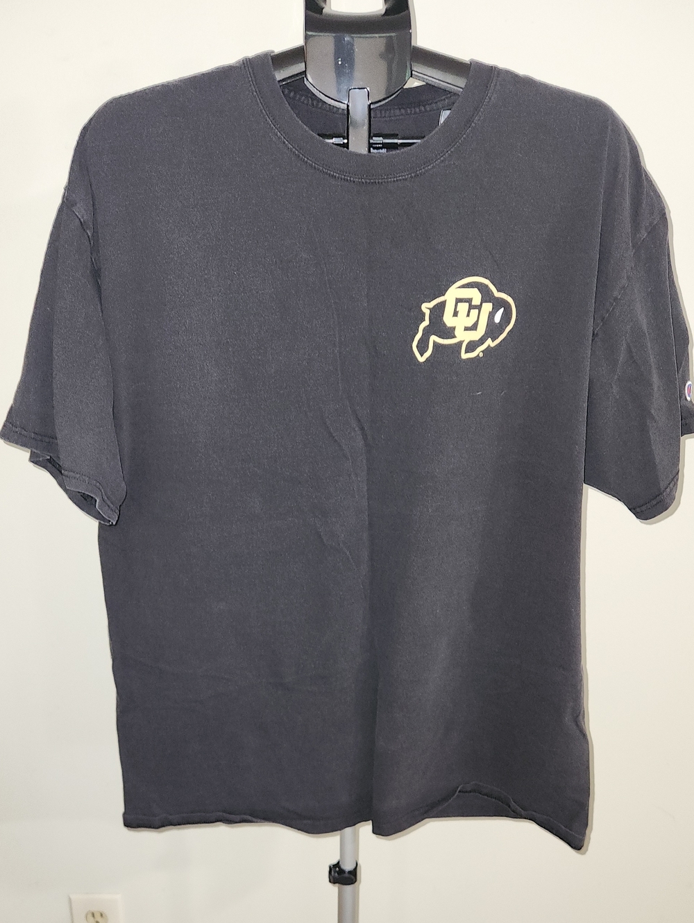 Champion Black Short-Sleeve CU Buffalo Tee. XXL.